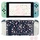 FANPL Glitter Clear Case for Nintendo Switch Hard Shell Cute Protective Case Cover for Switch and Joy Con Controller with 2 Cat Claw Thumb Grips Embossed Feel Pink Sakura Snow