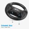 Beastron Racing Games Steering Wheel compatible with Switch JoyCon Steering Wheel Black 2 Pack