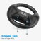 Beastron Racing Games Steering Wheel compatible with Switch JoyCon Steering Wheel Black 2 Pack
