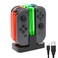 FASTSNAIL FastSnail Charging Dock Compatible with Nintendo Switch for Joy Con OLED Model Controller with Lamppost LED Indication Charger Stand Station with Charging Cable