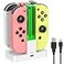 FASTSNAIL FastSnail Charging Dock for Nintendo Switch for Joy Con OLED Model Controller with Lamppost LED Indication Pro Controllers Charger Stand Station Compatible with Joycons with Charging Cable W