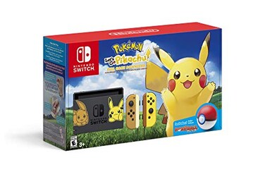 Nintendo Switch Console Bundle Pikachu Eevee Edition with Pokmon Lets Go Pikachu Poke Ball Plus