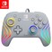 PDP Afterglow Wave Wired RGB Gaming Controller Officially Licensed for Nintendo Switch Switch Lite Switch OLED Model Nintendo Switch 2 Customizable Lighting RBG Gray