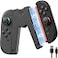 JEMDO Magnetic JoyCon Charger Grip Compatible with Nintendo Switch 2 Only Ergonomic LED Charging Grip for JoyCon 2 with USB C Cable TravelReady Black nintendo_switch_2