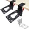 WELLMETE 2 Set Hotas Flight Desk Mount for Flight Game Dual Joystick Compatible with Thrustmaster Flight Joystick and Throttle T16000 Hotas X Hotas One Hotas 4 SimTask and TurtleBeach Flightdeck