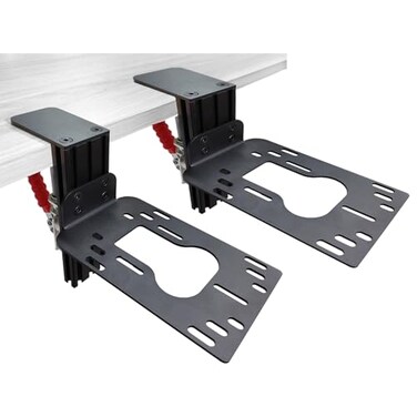 HTLAKIKJ 2 Set Hotas Desk Mount for Flight Simulator Controls Compatible with Thrustmaster Sol R2R1 Hotas 4XOneStick XT16000M Flight Throttle and Joystick Hotas Flight Sim Controller Holder