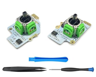 ElecGear TMR Joystick Replacement for Steam Deck LCD Electromagnetic Hall Sensor Left and Right Thumbstick Module PCBA for MEDA and MHDA Repair Tool Kit Included