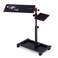 GTPLAYER Adjustable Racing Standing Keyboard and Mouse Tray Rolling with Wheels for Gaming Wheel Stand Simulator Cockpit Black