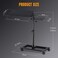 GTPLAYER Adjustable Racing Standing Keyboard and Mouse Tray Rolling with Wheels for Gaming Wheel Stand Simulator Cockpit Black