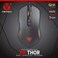 FANTECH Basic Wired Gaming Mouse X9 RGB 7 Macro Buttons Programmable True 4800 DPI Claw Grip Comfort Beginner Gaming Mouse for Window PC Black