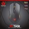 FANTECH Basic Wired Gaming Mouse X9 RGB 7 Macro Buttons Programmable True 4800 DPI Claw Grip Comfort Beginner Gaming Mouse for Window PC Black