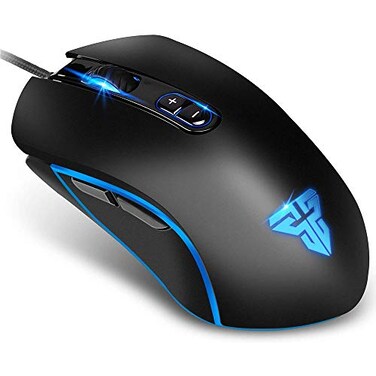 FANTECH Basic Wired Gaming Mouse X9 RGB 7 Macro Buttons Programmable True 4800 DPI Claw Grip Comfort Beginner Gaming Mouse for Window PC Black