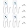Linkidea Controller Wall Mount Holder Compatible with PS4 PS5 Xbox Switch Multifunctional Adjustable Headphone Hook VR Headset Hanger White 4 Pack