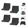 6amLifestyle 4 Pack Controller Holder Stand Built in AntiSlip Pads for PS5 PS4 Xbox One Switch Pro Gamepad Controller Wall Mount AdhesiveScrews Universal Controller Accessories Shark 14 MiniBlack