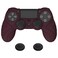 playvital PlayVital Guardian Edition Wine Red Ergonomic Soft AntiSlip Controller Silicone Case Cover for ps4 Rubber Protector Skin with Joystick Caps for ps4 SlimPro Controller
