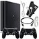 Zeust PlayStation 4 Slim 1TB Console Bundle Includes the PS4 Console Slim 1TB 2 Dualshock PS4 Wireless Controllers MicroUSB Charging Cable HDMI cable Wired Earbuds and Microfiber Cloth Renewed
