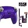 eXtremeRate RISE4 Plus MAX Back Paddles Kit with Clicky Trigger Stops Rubberized Grip for PS5 Controller BDM030 040 050 Remappable Back Buttons Kit for PS5 Controller Galactic Purple