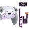 eXtremeRate RISE4 Plus MAX Back Paddles Kit with Clicky Trigger Stops Rubberized Grip for PS5 Controller BDM030 040 050 Remappable Back Buttons Kit for PS5 Controller White Gray NO Controller