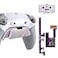 eXtremeRate RISE4 Plus MAX RMB Back Paddles Kit with Clicky Trigger Stops Rubberized Grip for PS5 Controller BDM030 040 050 Remappable Real Metal Back Buttons Kit for PS5 Controller White Gray