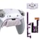 eXtremeRate RISE4 Plus MAX RMB Back Paddles Kit with Clicky Trigger Stops Rubberized Grip for PS5 Controller BDM030 040 050 Remappable Real Metal Back Buttons Kit for PS5 Controller White Gray