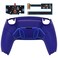 eXtremeRate Cobalt Blue Rubberized Grip Programable RISE4 Remap Kit for PS5 Controller BDM010 BDM020 Upgrade Board Redesigned Back Shell 4 Back Buttons for PS5 Controller Without Controller