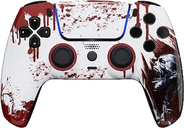 Custom Controllerzz Custom Wireless Controller Compatible with PS5 Multiple Designs Available PS5 Bloody Zombie