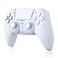 JDDWIN LED Wireless Gaming Controller for PS5PCAndroidIOSMACSteam DeckHall Effect Bluetooth 35mm Audio Jack Dual Vibration 6Axis Motion Contro Gamepad with Speaker White
