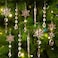 GuassLee 18pcs Crystal Christmas Ornaments for Christmas Tree DecorationsChampagne Hanging Acrylic Snowflake and Icicle Ornaments with Drop Pendants for New Year Party Decorations Supplies