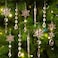 GuassLee 18pcs Crystal Christmas Ornaments for Christmas Tree DecorationsChampagne Hanging Acrylic Snowflake and Icicle Ornaments with Drop Pendants for New Year Party Decorations Supplies