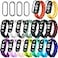 BANGTING 20 Pieces Strap Replacement Compatible with Xiaomi Mi Band 6 Amazfit Band 5 Bracelet Wristbands Silicone for Mi Fit 5 Straps 16 Colors 4 Screen Protector