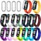 BANGTING 20 Pieces Strap Replacement Compatible with Xiaomi Mi Band 6 Amazfit Band 5 Bracelet Wristbands Silicone for Mi Fit 5 Straps 16 Colors 4 Screen Protector