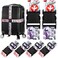 Gutsdoor 4 Pack Luggage Straps for Suitcases Adjustable Luggage Belt Suitcase Strap Travel Bag Accessories Journey4 Pack
