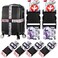 Gutsdoor 4 Pack Luggage Straps for Suitcases Adjustable Luggage Belt Suitcase Strap Travel Bag Accessories Journey4 Pack