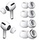 YUWAKAYI 4 Pairs Replacement Ear Tips for AirPods Pro and AirPods Pro 2 with Noise Reduction Hole Silicone Ear Tips for AirPods Pro with Portable Storage Box and Fit in The Charging CaseXSSML