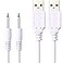 Accessonico 2 Pack Massager Charger ReplacementCharging USB Cable 25mm DC Cord for RechargeableMassagers