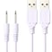 Accessonico 2 Pack Massager Charger ReplacementCharging USB Cable 25mm DC Cord for RechargeableMassagers
