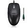 Adesso 3 Button Desktop PS2 Optical Scroll Mouse Black