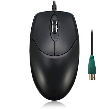 Adesso 3 Button Desktop PS2 Optical Scroll Mouse Black