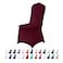 AlGaiety Spandex Chair Covers 25PCS Washable Protector for Living Room Party Banquet Wedding Hotel Burgundy