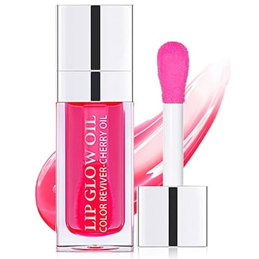 Alisesun Lip Oil Hydrating Tinted Lip Balm Plump Lip Gloss Lip Care Transparent Toot Lip Oil Tinted 015 Cherry Red