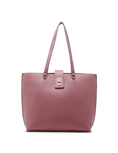 Anne Klein large tote with enamel turn lock
