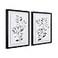 ArtbyHannah Framed Botanical Bathroom Wall Art Decor 12x16 Inch Sage Green Blush Leaf Pictures with Torn Edge 3D Effect Moisture Proof Artwork Prints for Bedroom Kitchen Living Room 2 Pack