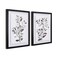 ArtbyHannah Framed Botanical Bathroom Wall Art Decor 12x16 Inch Sage Green Blush Leaf Pictures with Torn Edge 3D Effect Moisture Proof Artwork Prints for Bedroom Kitchen Living Room 2 Pack