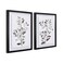 ArtbyHannah Framed Botanical Bathroom Wall Art Decor 12x16 Inch Sage Green Blush Leaf Pictures with Torn Edge 3D Effect Moisture Proof Artwork Prints for Bedroom Kitchen Living Room 2 Pack