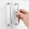 ASKANO 10 Pack 5 Inch Hole Centers Brushed Nickel Cabinet Pulls Satin Nickel Cabinet Handles Silver Kitchen Hardware for Cabinets ZP2302 Drawer Bedroom Dresser Bathroom Vanity Cupboard