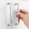 ASKANO 10 Pack 5 Inch Hole Centers Brushed Nickel Cabinet Pulls Satin Nickel Cabinet Handles Silver Kitchen Hardware for Cabinets ZP2302 Drawer Bedroom Dresser Bathroom Vanity Cupboard
