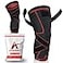 ATHLEDICT Knee Brace Compression Sleeve with Strap for Best Support Pain Relief for Meniscus Tear Arthritis Running Basketball MCL Jogging Post Surgery Recovery for Men Women L