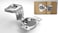 Berta 50Pack 1 516 inch Overlay Soft Closing Face Frame Cabinet Hinges 105 Degree 6Ways 3Cam Adjustment Concealed Kitchen Cabinet Door Hinges with Screws 1516 inch 50 Pieces
