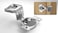 Berta 50Pack 114 inch Overlay Soft Closing Face Frame Cabinet Hinges 105 Degree 6Ways 3Cam Adjustment Concealed Kitchen Cabinet Door Hinges with Screws 114 inch 50 Pieces