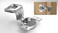 Berta 50Pack 114 inch Overlay Soft Closing Face Frame Cabinet Hinges 105 Degree 6Ways 3Cam Adjustment Concealed Kitchen Cabinet Door Hinges with Screws 114 inch 50 Pieces